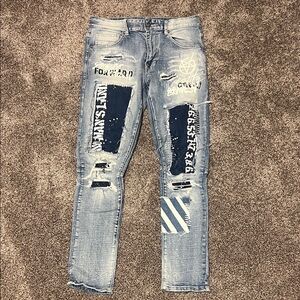 SMOKE RISE
CHEVRON JEANS 32x32